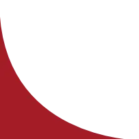 A red triangular shape with a stepped edge on a white background.